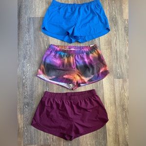 Stylish Women's Shorts Set - Blue, Multicolor, Burgundy